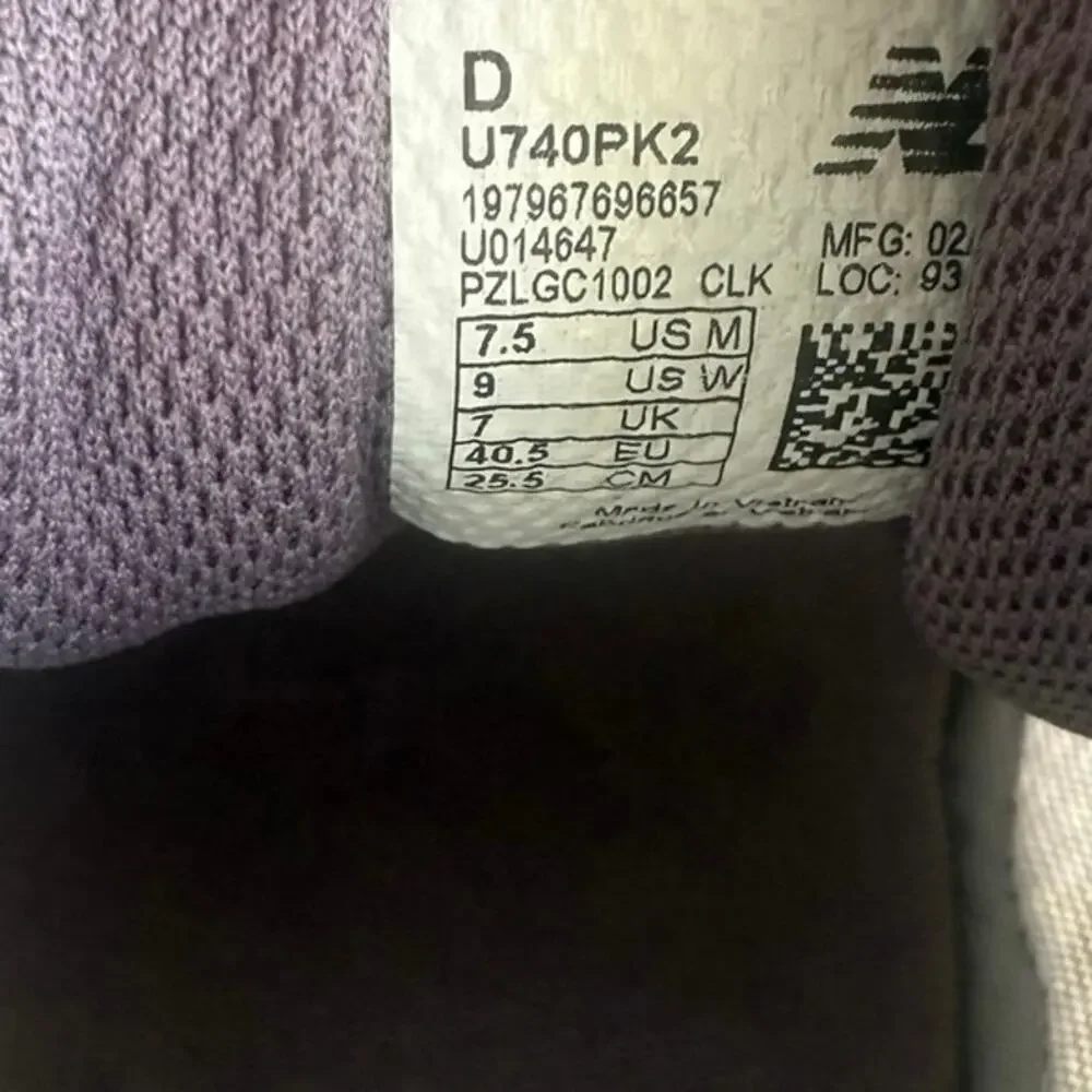 New Balance 740 Pink/Grey/White Men Sneakers - SZ Men 7.5- Women 9 - Picture 11 of 11